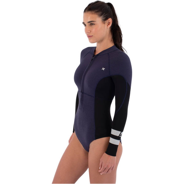 2026 Hurley Mujer Air Texture 2/2mm Front Zip Traje De Primavera WSS0013242 - Vintage Iris